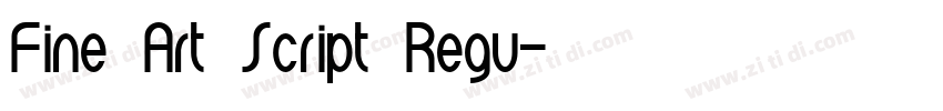 Fine Art Script Regu字体转换